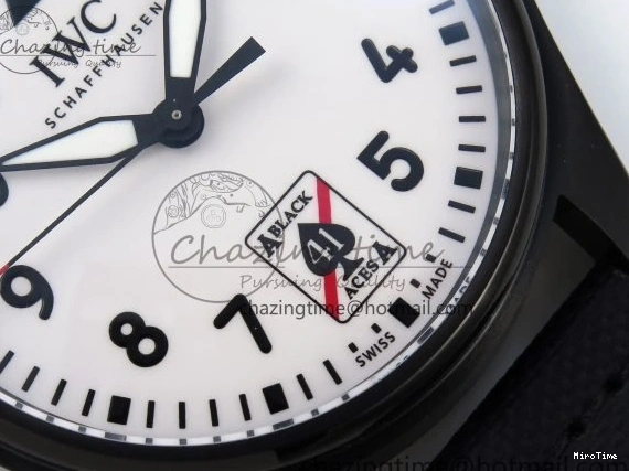 MIROTIME 0521 Pilot Black Ace BLSF 1:1 Best Edition White Lume Dial on Black Nylon Strap MIYOTA OnTrend 7021